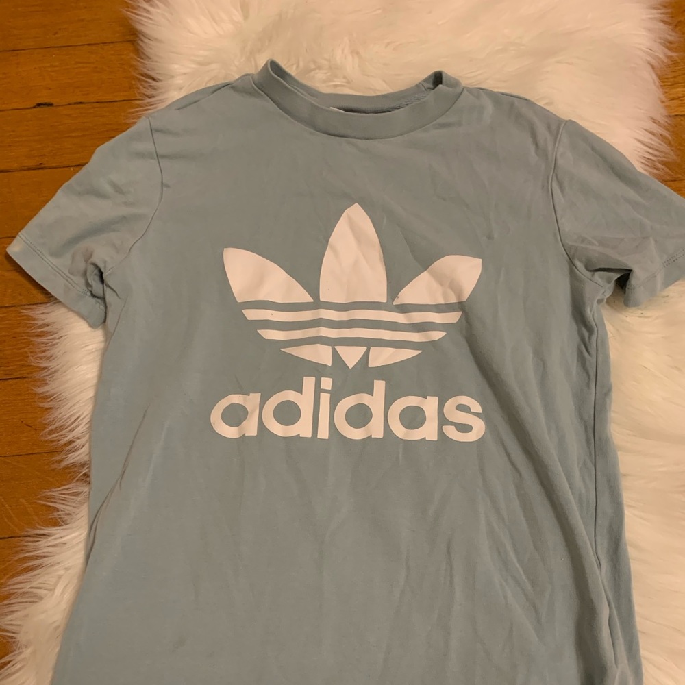 Light blue Adidas tee shirt